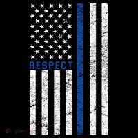Police American Flag Respect The Blue Mousepad thumb 1