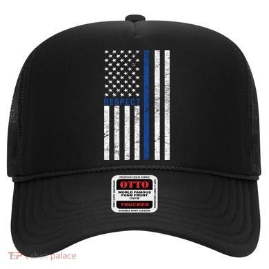 Police American Flag Respect The Blue Hat