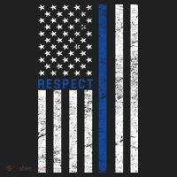 Police American Flag Respect The Blue Hat thumb 2