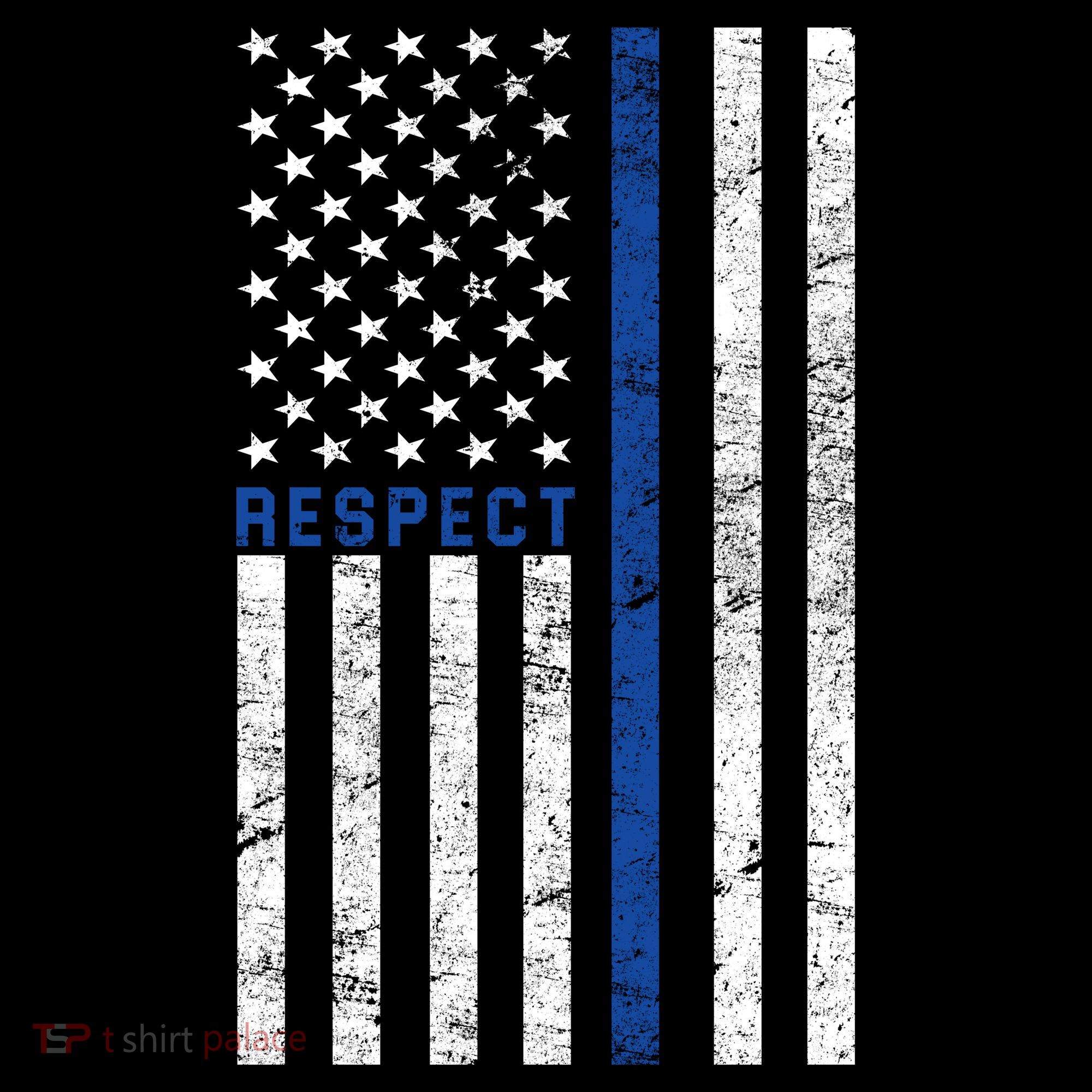 Police American Flag Respect The Blue Women's T-Shirt
