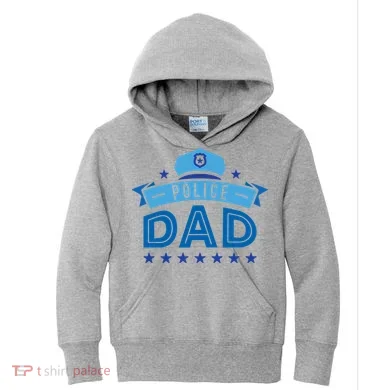 Police Dad Kids Hoodie