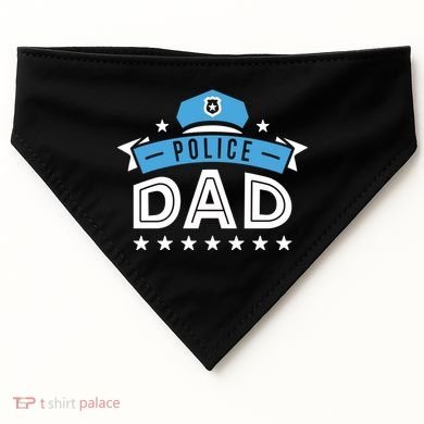 Police Dad USA-Made Doggie Bandana