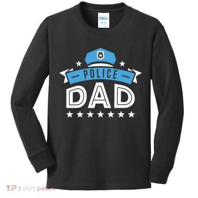 Police Dad Kids Long Sleeve Shirt