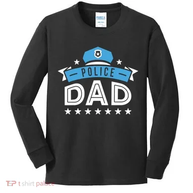 Police Dad Kids Long Sleeve Shirt