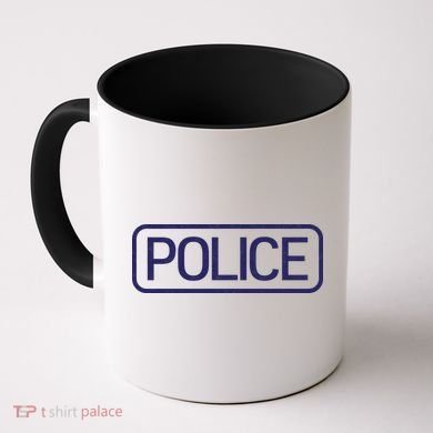 Police Distressed Logo Coffee Mug
