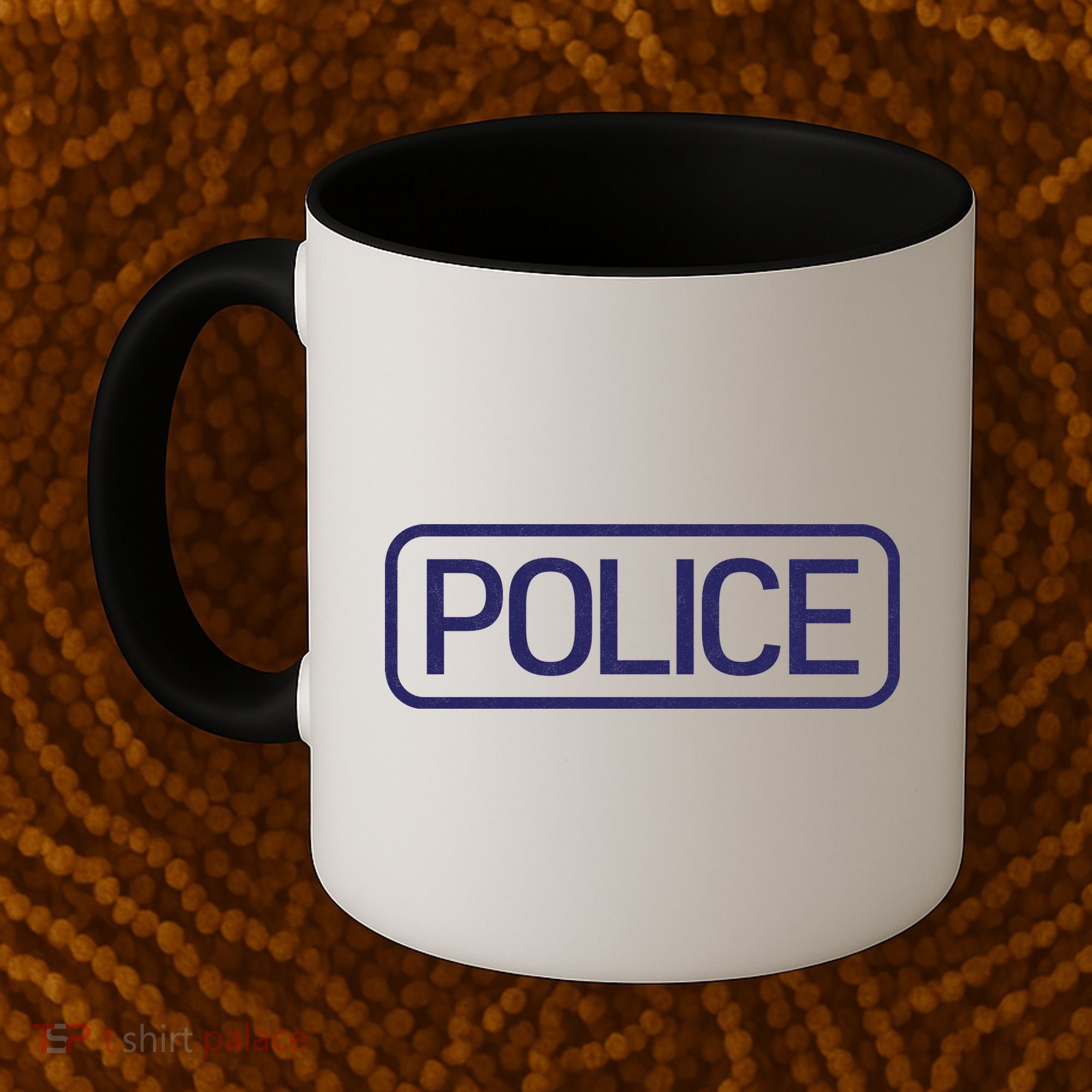 Police Distressed Logo Coffee Mug