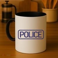 Police Distressed Logo Coffee Mug thumb 4