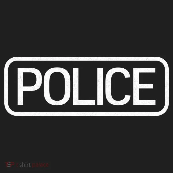 Police Distressed Logo Tumbler