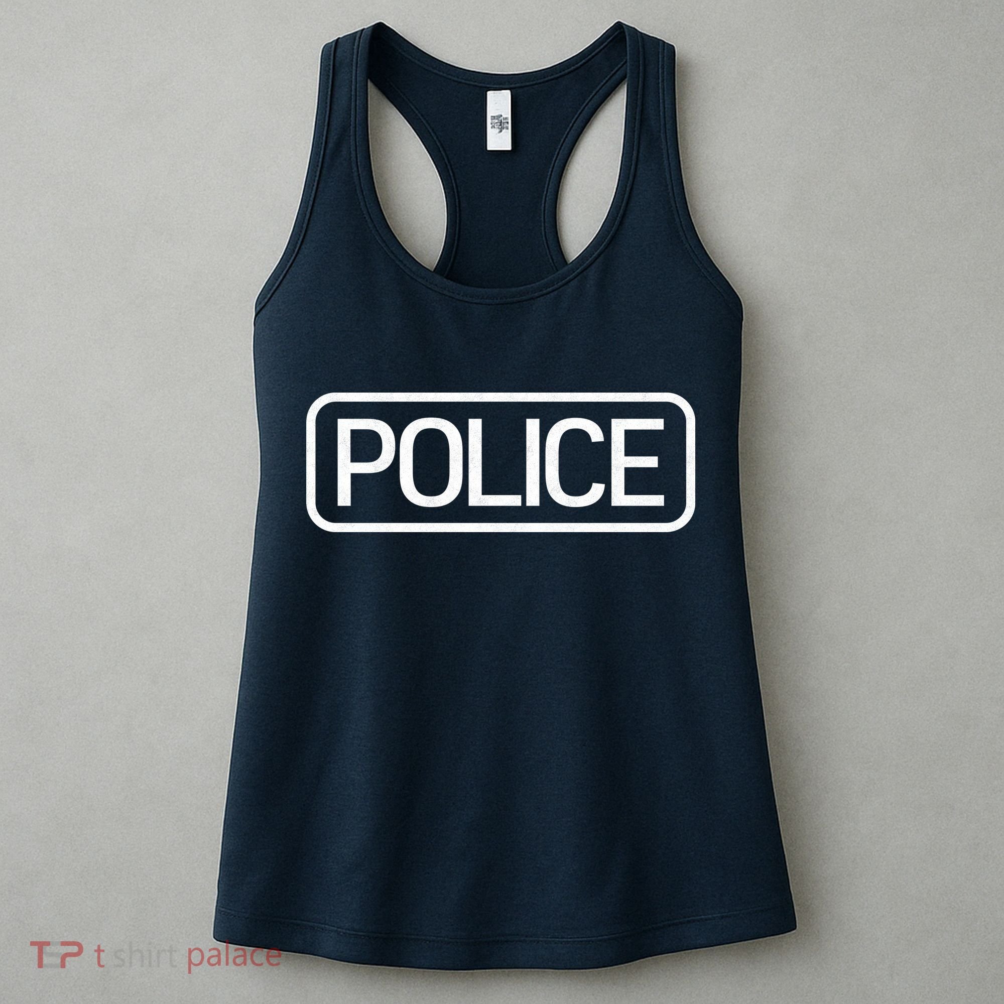 Police Distressed Logo Women's Tank Top