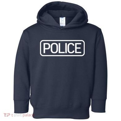 Police Distressed Logo Toddler Hoodie