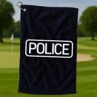 Police Distressed Logo Golf Towel thumb 1