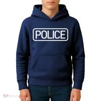 Police Distressed Logo Kids Hoodie thumb 4