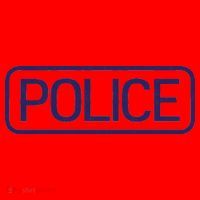 Police Distressed Logo Santa Hat thumb 1