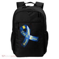Police Duty Honor Protect Serve Ribbon Backpack thumb 0