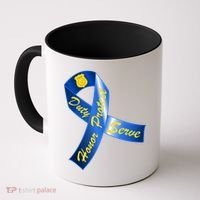 Police Duty Honor Protect Serve Ribbon Coffee Mug thumb 0