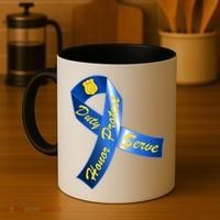 Police Duty Honor Protect Serve Ribbon Coffee Mug thumb 4