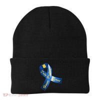 Police Duty Honor Protect Serve Ribbon Beanie thumb 0