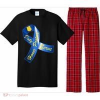 Police Duty Honor Protect Serve Ribbon Pajama Set thumb 0