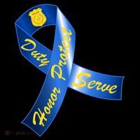 Police Duty Honor Protect Serve Ribbon Women's Hoodie thumb 2