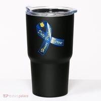 Police Duty Honor Protect Serve Ribbon Tumbler thumb 0