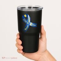 Police Duty Honor Protect Serve Ribbon Tumbler thumb 2
