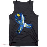 Police Duty Honor Protect Serve Ribbon Tank Top thumb 0