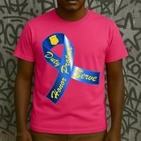 Police Duty Honor Protect Serve Ribbon T-Shirt thumb 3