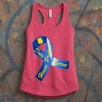 Police Duty Honor Protect Serve Ribbon Women's Tank Top thumb 3