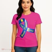 Police Duty Honor Protect Serve Ribbon Women's T-Shirt thumb 4