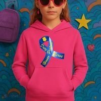 Police Duty Honor Protect Serve Ribbon Kids Hoodie thumb 3