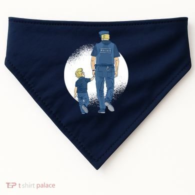 Police Father USA-Made Doggie Bandana