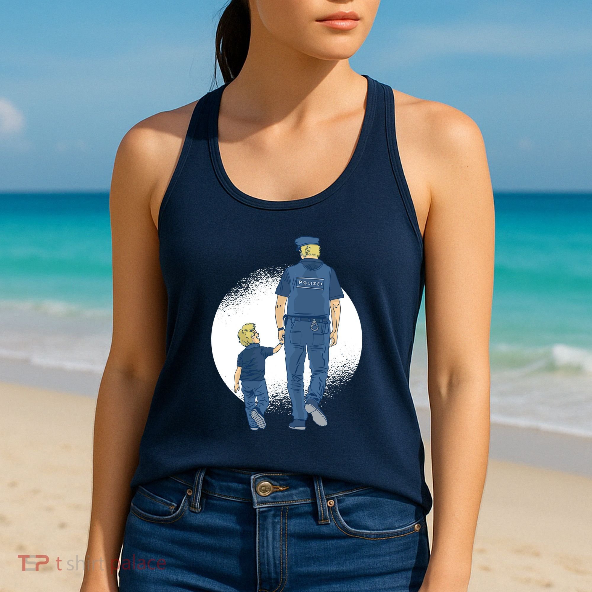 Police Father Women's Tank Top
