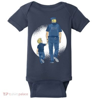 Police Father Baby Bodysuit