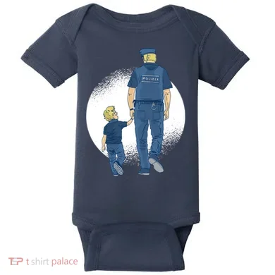 Police Father Baby Bodysuit