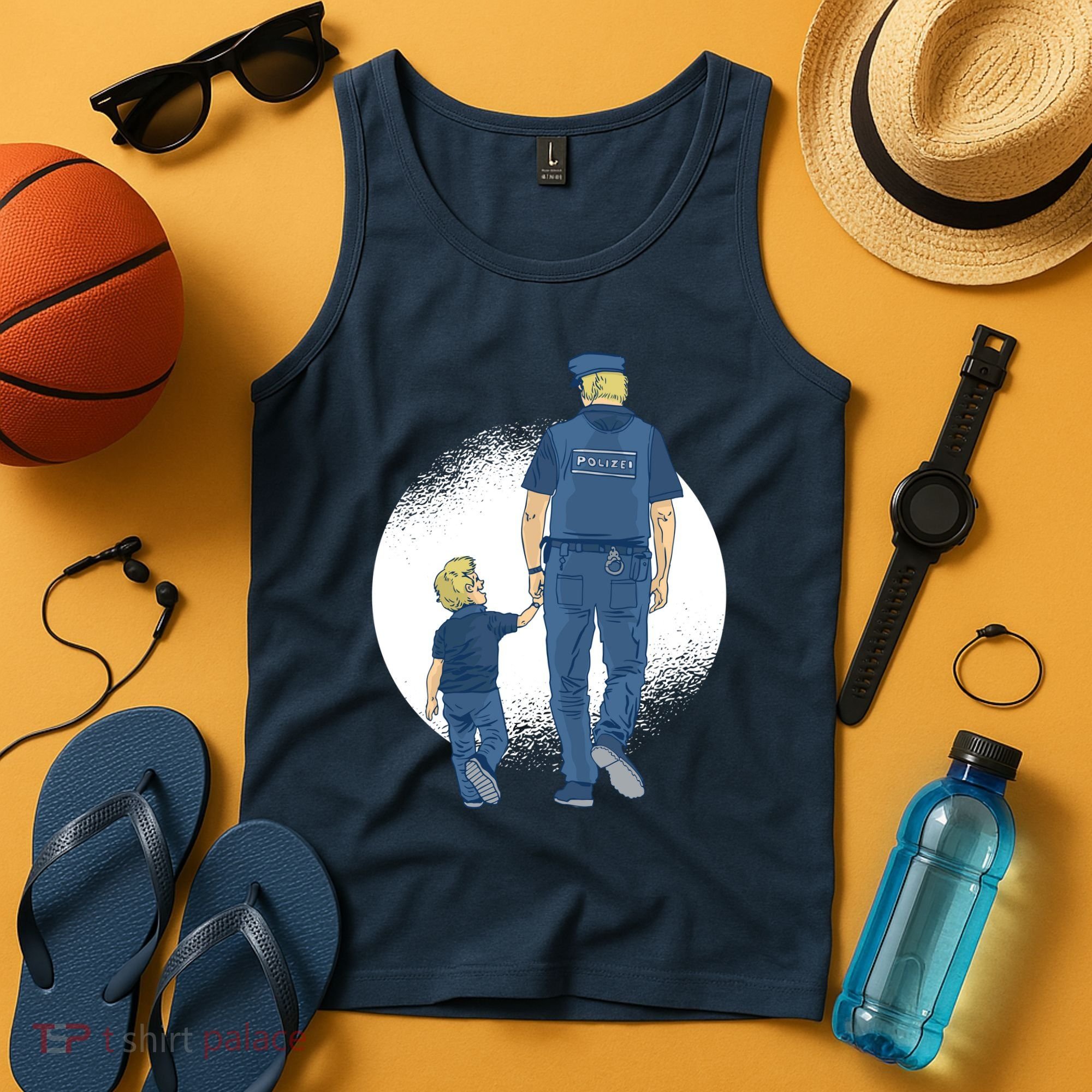 Police Father Tank Top