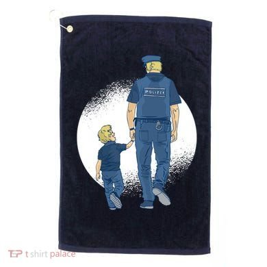 Police Father Golf Towel