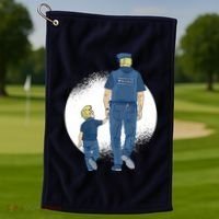 Police Father Golf Towel thumb 1