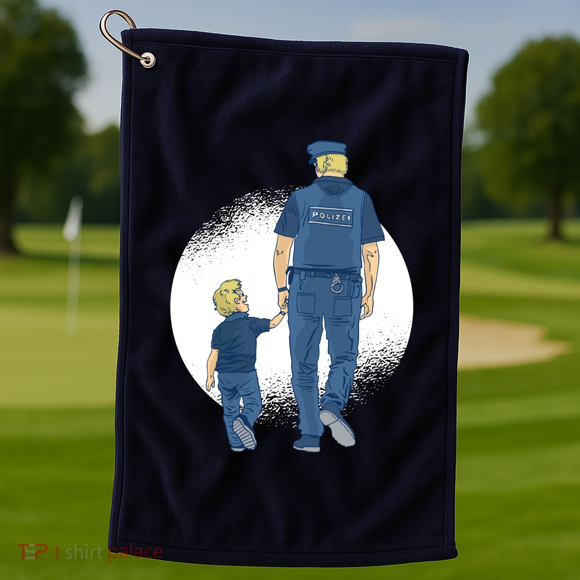 Police Father Golf Towel