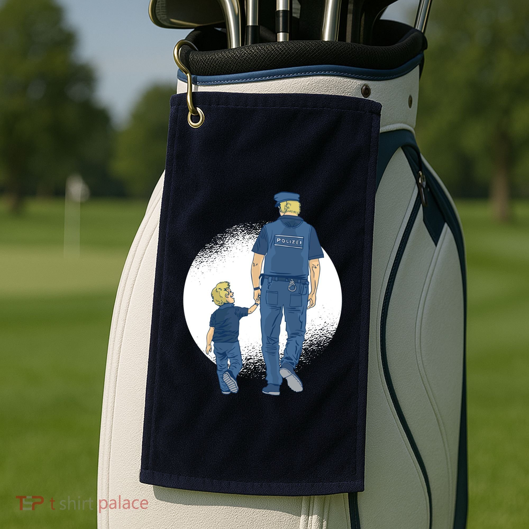 Police Father Golf Towel