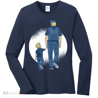 Police Father Women's Long Sleeve Shirt