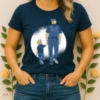Police Father Women's T-Shirt thumb 2