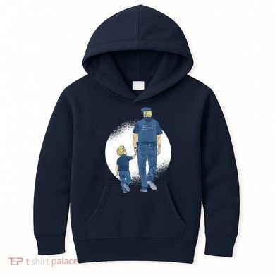 Police Father Kids Hoodie