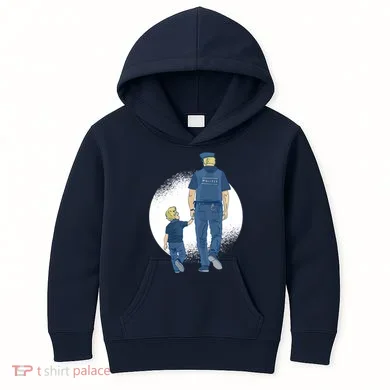 Police Father Kids Hoodie