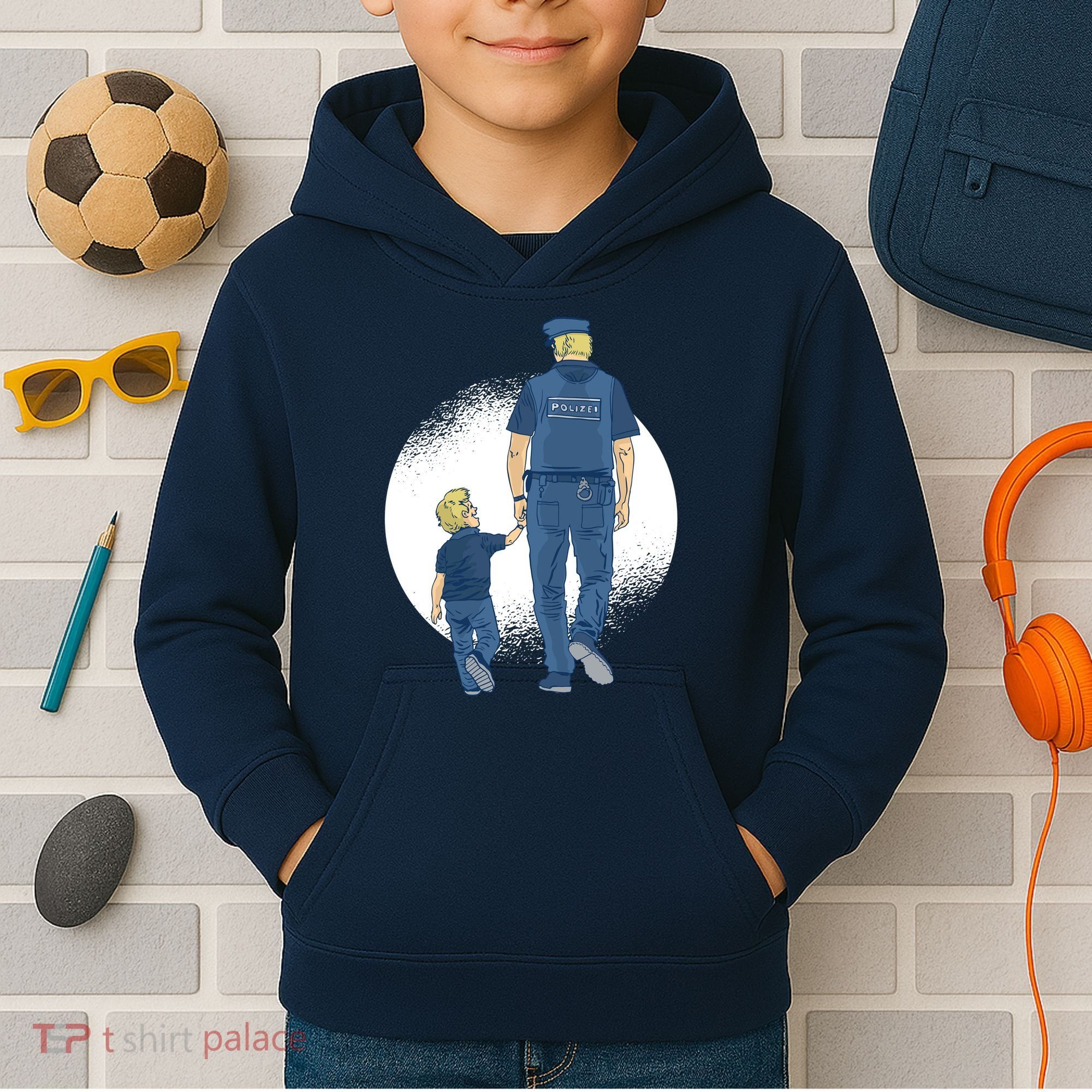 Police Father Kids Hoodie