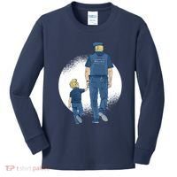 Police Father Kids Long Sleeve Shirt thumb 0