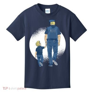 Police Father Kids T-Shirt