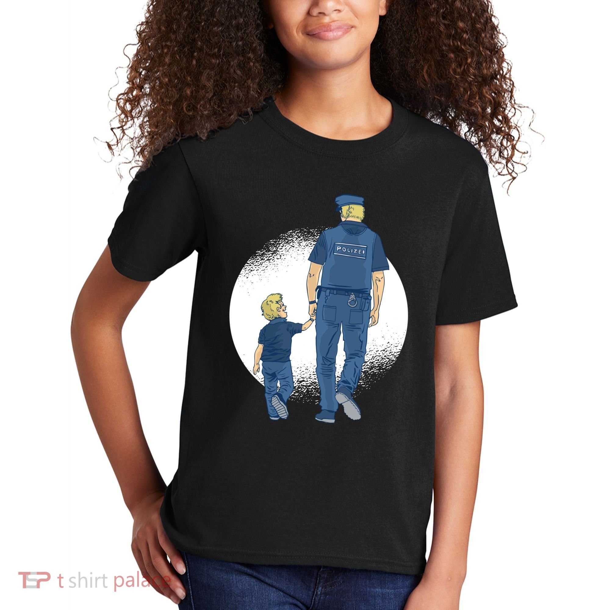 Police Father Kids T-Shirt