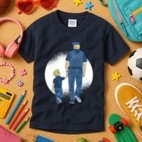 Police Father Kids T-Shirt thumb 3