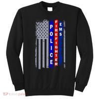 Police Firefighter EMS American Flag Sweatshirt thumb 0