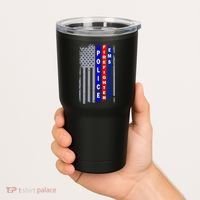 Police Firefighter EMS American Flag Tumbler thumb 2